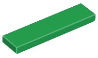 Placa Lisa 1x4 Verde