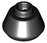 Cone 1 1/2 x 1 1/2 x 2/3 Preto