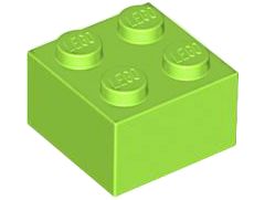 Tijolo 2x2 Verde Limão