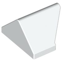 Inclinação 45 2x1 Dupla / Invertida - com suporte para pino inferior branca