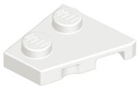 Placa 2x2 esquerda Branca