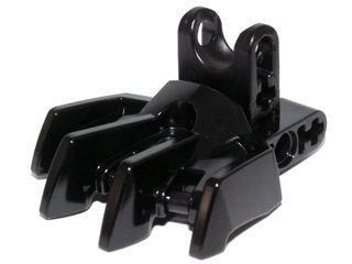 Pé com 4 garras e soquete para bola preto