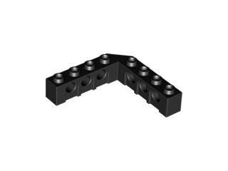 Tijolo Technic 5x5 Ângulo Reto (1x4 - 1x4) Preto