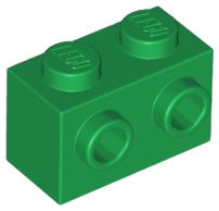 Tijolo Modificado 1x2 Verde