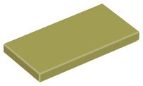 Placa Lisa 2x4 Verde Oliva