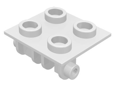 Dobradiça 2x2 parte superior Branca