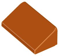 Placa Inclinada 30 1x2x 2/3 Dark Orange