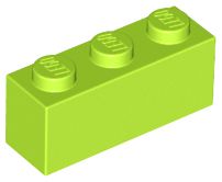 Tijolo 1x3 Verde Limão