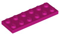 Placa 2x6 Magenta