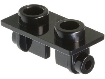 Dobradiça peça superior 1x2 Preto