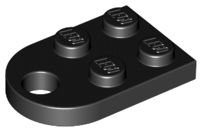 Placa Modificada 3x2 com Furo Preto