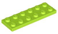 Placa 2x6 Verde Limão