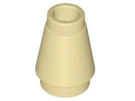 Cone 1x1 com Sulco Superior Bege