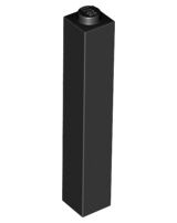 Tijolo 1x1x5 Preto