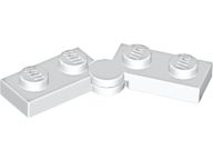 Placa com dobradiça Base giratória 1x4 Branca