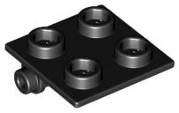 Dobradiça 2x2 Parte Superior Preta