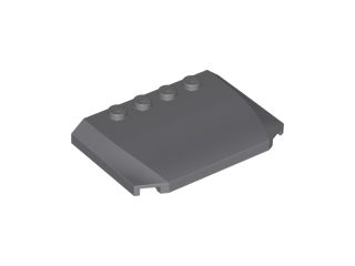 Placa em Cunha 4x6x2/3 triplo curva cinza escura