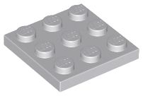 Placa 3x3 Cinza Clara