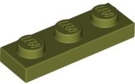 Placa 1x3 Olive Green