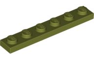 Placa 1x6 Olive Green