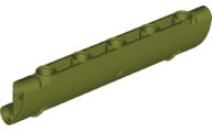 Painel Curvado 11x3 com Furos para 2 Pinos Olive Green