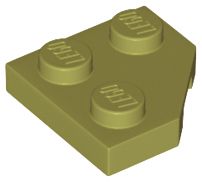 Placa com Canto Cortado 2x2 Verde Oliva