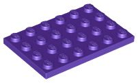 Placa 4x6 Dark Purple