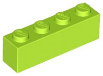 Tijolo 1x4 Verde Limão