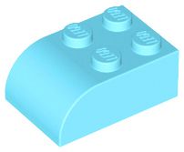 Tijolo Inclinado 3x2x1 Medium Azure