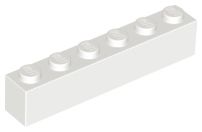 Tijolo 1x6 Branco