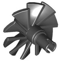 Hélice de Motor Centro 10 Lâminas Preto