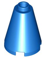 Cone 2x2x2 com furo no centro Azul