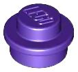 Placa Redonda 1x1 Dark Purple