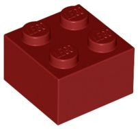 Tijolo 2x2 Dark Red