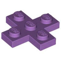 Placa Modificada 3x3 em Cruz Medium Lavender