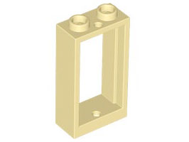 Moldura de Janela 1x2x3 frente plana - Bege