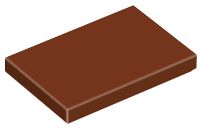 Placa Lisa 2x3 Marrom