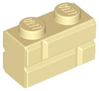 Tijolo Modificado 1x2 Bege