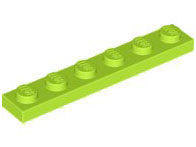 Placa 1x6 Verde Limão