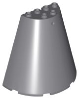 Metade de Cone 8x4x6 Cinza Escuro