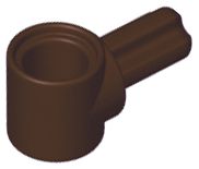 Conector para pinos com 01 eixo Marrom Escuro