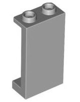 Painel 1x2x3 com suportes laterais - studs ocos Cinza Claro