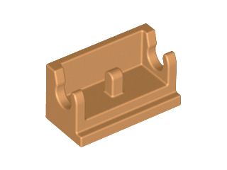 Dobradiça 1x2 - Base Medium Nougat