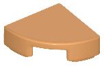 Placa redonda 1x1 de 1/4  Medium Nougat