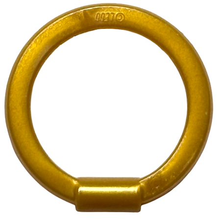 Lâmina de aro de arma dourada perolada