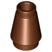 Cone 1x1 com Sulco Superior Marrom