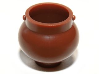 Panela pequena com suporte de alça marrom