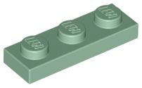 Placa 1x3 Sand Green