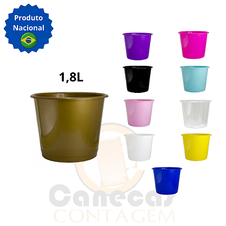 10 Baldes de Pipoca 1,8L Eco – SEM PERSONALIZAÇÃO
