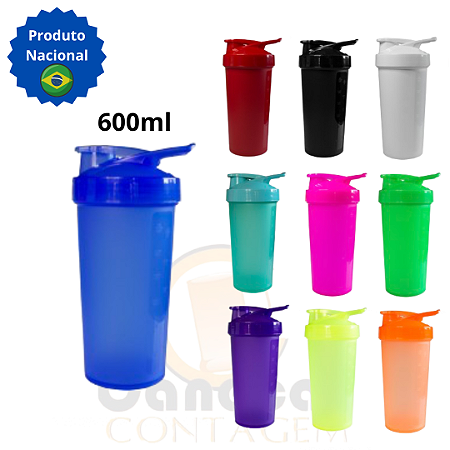Kit com 10 Coqueteleiras 600ml Eco – SEM PERSONALIZAÇÃO  (Brinde Peneira e Misturador)